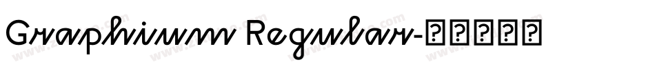 Graphium Regular字体转换